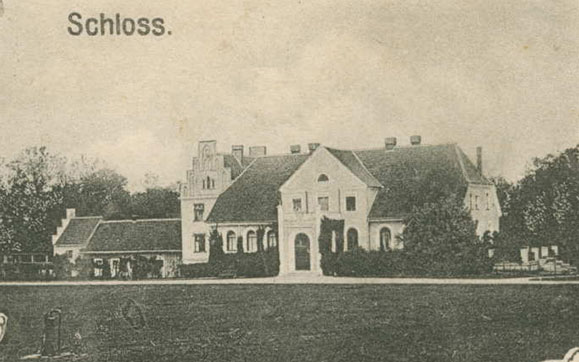 dwór w Zaleskich widokówka z 1900 roku